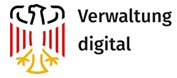 Logo de Verwaltung Digital - la plateforme numérique allemande avec explication sur la licence §34c GewO